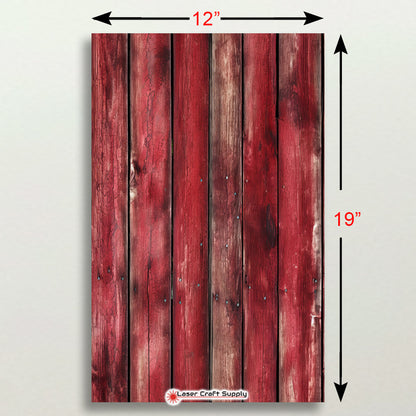 Rustic Red Wash Wood Planks