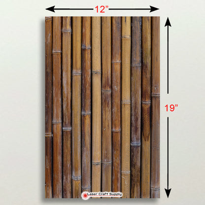 Dark Natural Bamboo Wood Stalks
