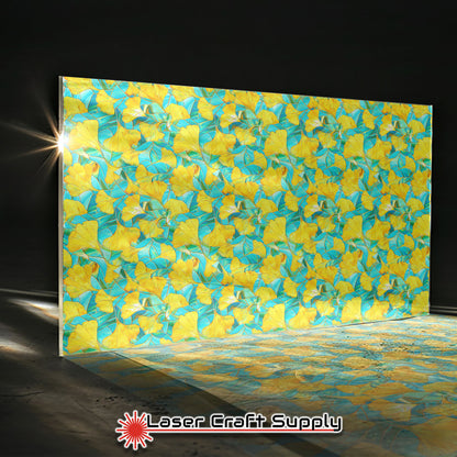 Creative Cast Acrylics - Yellow Flowers on Green