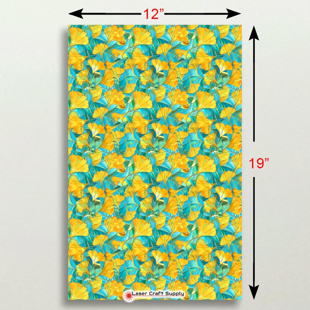 Creative Cast Acrylics - Yellow Flowers on Green