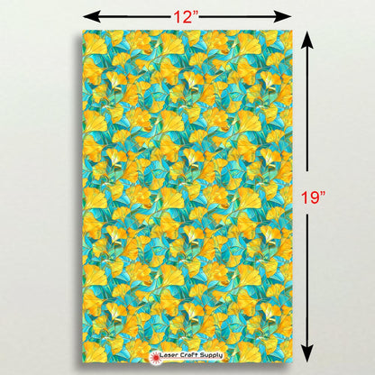 Creative Cast Acrylics - Yellow Flowers on Green